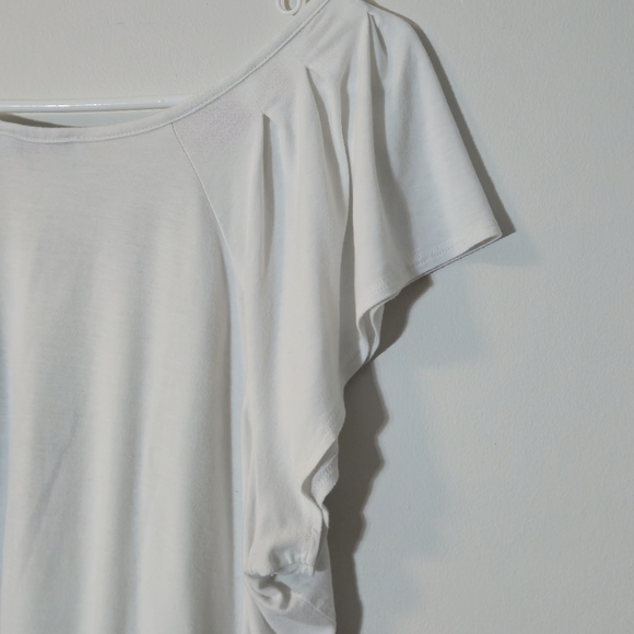 Revolution by Ricki's XXL Floral Butterfly Flutter Sleeve Blouse - Picture 11 of 16